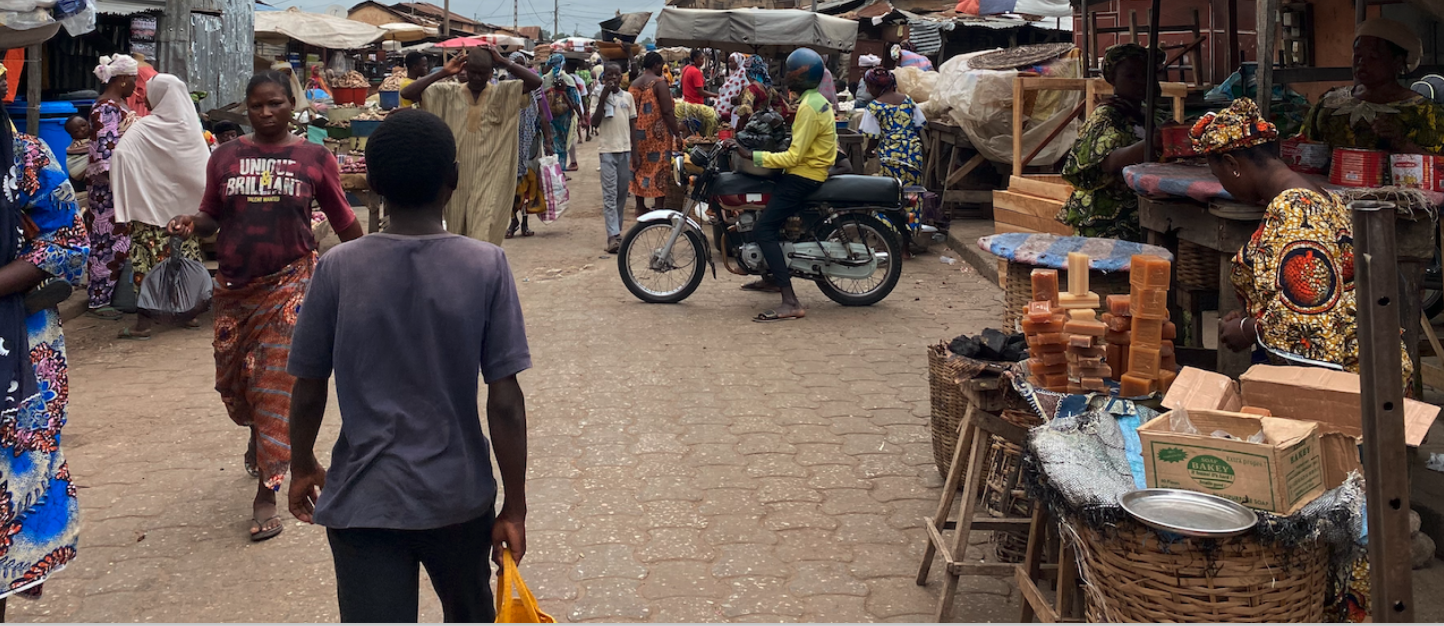 People on a market in Togo.